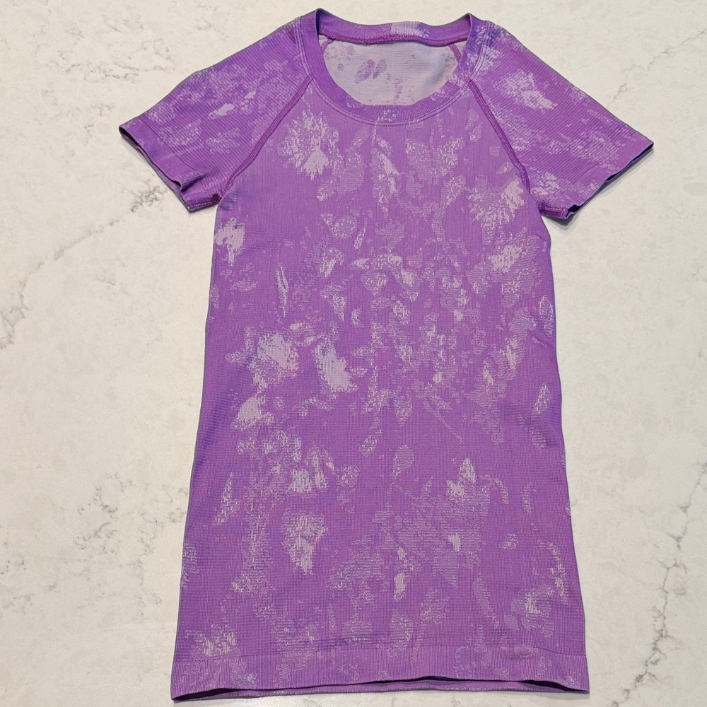 lululemon athletica Purple Short Sleeve swiftly tech size 0